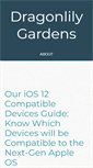 Mobile Screenshot of dragonlilygardens.com