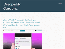 Tablet Screenshot of dragonlilygardens.com